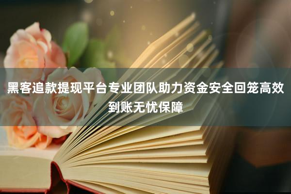 黑客追款提现平台专业团队助力资金安全回笼高效到账无忧保障